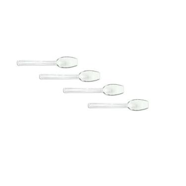 Imagem de Conj 4 COLHERES Para INGREDIENTES, BUFFET, SORVETERIA, AÇAÍ Transparen