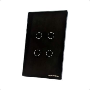 Imagem de Interruptor Intel Wi-Fi Novadigital 4 Botões Lite-S - Preto