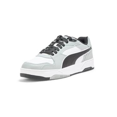 Imagem de PUMA Tênis masculino Rbd Break Low, branco-preto-frio cinza médio Ah25, 45