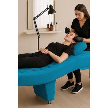 Imagem de Maca De Maquiagem E Estética Cadeira Alicia Turquesa