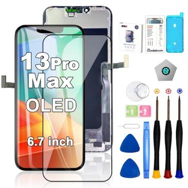 Imagem de EFAITHFIX Tela de substituição para iPhone 13 Pro Max OLED [NÃO LCD] Tela sensível ao toque 3D de 6,7 polegadas FHD Digitalizador Assembléia A2484 A2641 A2643 A2644 A2645 com ferramentas de reparo