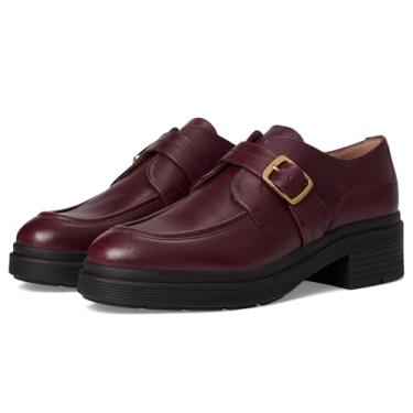 Imagem de Cole Haan Carlitta Monk Strap Lug Oxfords femininos, Black Garnet Ltr, 37