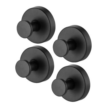 Imagem de STAMI PLET Gancho de grinalda com ventosa, ganchos de ventosa pendurados 6,8 kg, suporte de guirlanda com ventosa à prova d'água para janelas (preto, 4)