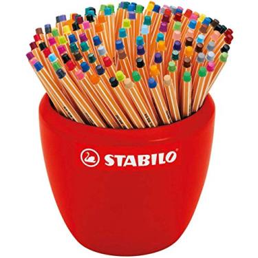 Imagem de Caneta Ponta Fina – STABILO point 88 – Pote cerâmico com 150 unidades – Cores sortidas
