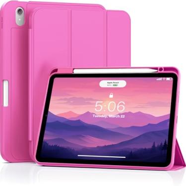 Imagem de ZOVEEK Capa para iPad Air de 11 polegadas (M3 2025 / M2 2024) e iPad Air 5ª/4ª geração (2022/2020), capa para iPad Air de 10,9 polegadas com suporte para lápis, suporte de três dobras e despertar