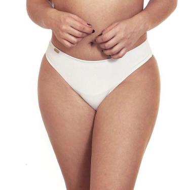 Imagem de Calcinha de biquíni fio dental cintura alta - Estigma, Branco, GG