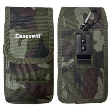 Imagem de Caseswill Capa para Motorola Edge 60,60 Pro, 60 Fusion, 60 Stylus, 50,50 Pro, 50 Ultra, 50 Fusion, 50 Neo Capa de Nylon Robusto Clipe de Cinto para Celular Bolsa de Transporte com Suporte de Cartão