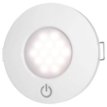 Imagem de Luminária Redonda De Cabine Touch 14 Leds Branco De Embutir