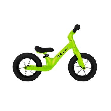 Imagem de Bicicleta Infantil Colli Balance Aro 12 - Quadro de Nylon, Rodas em Alumínio, Amarelo Neon