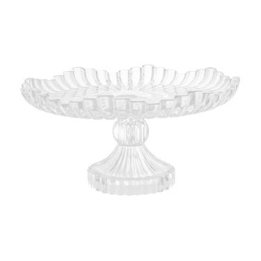 Imagem de Prato Para Bolo Com Pé De Vidro 29cm Milan Em casa