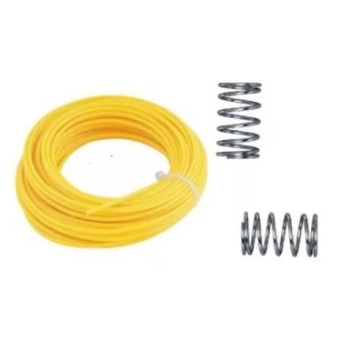 Imagem de Mola Aparador Grama Garthen Vonder 2pçs + Fio De Nylon 5 Mts - origina