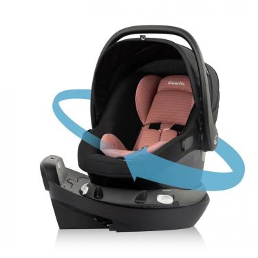 Imagem de Cadeirinha de Carro para Bebê Evenflo Revolve180 LiteMax NXT Rotativa SensorSafe Rose Pink
