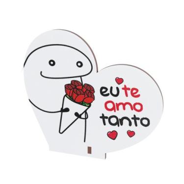 Imagem de Kit 20 Lembranças Dia Dos Namorados Mdf Coração - DK, "Eu te amo tanto