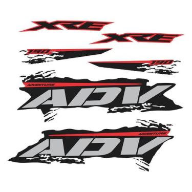 Imagem de Adesivo Lateral Compatível Honda XRE 190 2020 - Protetor Tank Pad - Cr