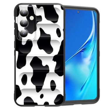 Imagem de CICPLKSE Capa para Galaxy S25 FE, silicone premium com [forro de microfibra macio antiarranhões] capa protetora à prova de choque para Samsung Galaxy S25 FE 6,7 polegadas 2025, estampa de vaca