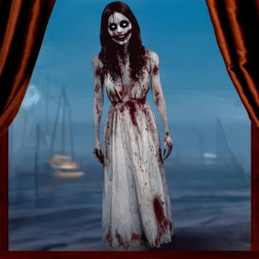 Imagem de HLNIUC Adesivo de parede fantasma feminino grande