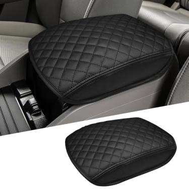 Imagem de Zxiaochun Capa de console central compatível com Honda Pilot 2009-2015, protetor de couro com tampa de apoio de braço do console médio, preto
