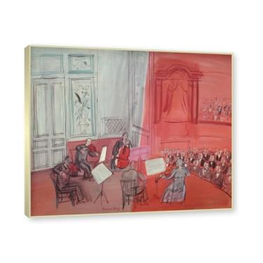 Imagem de Moldura de champanhe. Impressões Raoul Dufy, (The Orange Concert), pôster de viagem vintage, arte impressionista, imagem de arte de parede em tela para decoração de casa. 30 x 36 cm-11,8 x 14,2 pol