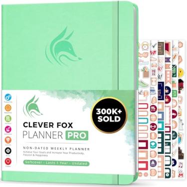 Imagem de Clever Fox Planner PRO – Planejador de vida semanal e mensal para aumentar a produtividade, gerenciar o tempo e atingir seus objetivos – organizador, diário de gratidão – sem data – 21,5 x 28 cm