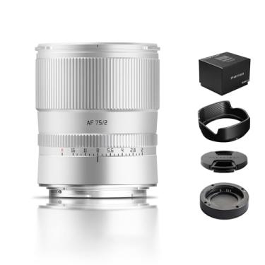 Imagem de TTArtisan AF 75 mm F2 para Z Mount Silver, Lentes de Retrato Foco Automático Quadro Completo Prime Lentes para Nikon Z-Mount Z5 Z6 Z7 Z6II Z6III Z7II ZFC Z30 Z50 Z9 Z8 ZF (Z, Prata)