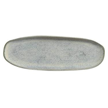 Imagem de Porto Brasil Conjunto com 4 Travessas Oval Rasa Grande Orgânico Green Granite 36X13cm