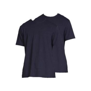 Imagem de Kit com 2 Camisetas Masculina Hering 227 Preto-Masculino