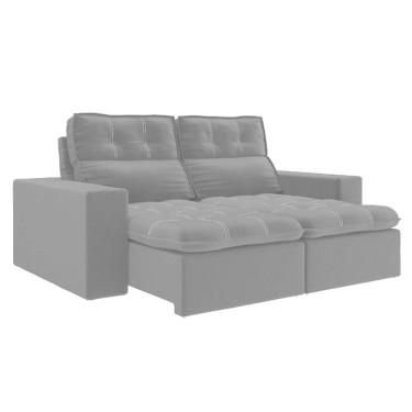 Imagem de Sofá Retrátil e Reclinável 2m 3 Lugares Petrópolis Veludo Mamflex