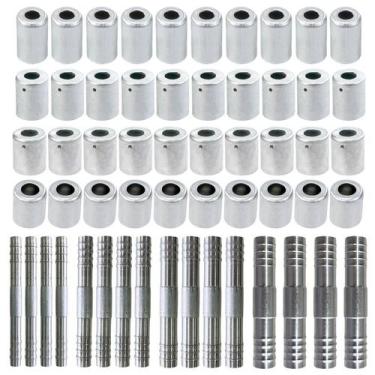 Imagem de Kit Caneca E Emenda 6mm 8mm 10mm 12mm Alumínio 56 Unidades - TUNDRA AU