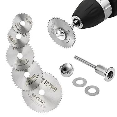 Imagem de Disco Serra Circular Madeira, Retífica E Furadeira Kit 6