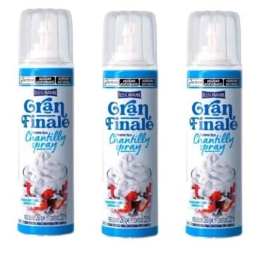 Imagem de Chantilly Spray Fleischmann Gran Finale 250G Kit 03 Unidades