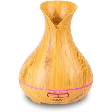 Imagem de Difusor Ultrassônico De Óleos Essenciais Grande 23cm Led Vaso 12h arom