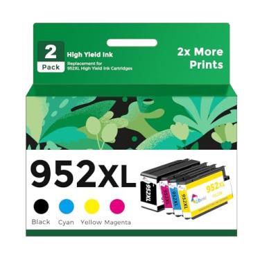 Imagem de Pacote combo de cartucho de tinta 952XL compatível com impressoras HP 952 XL HP952 HP952XL para Officejet Pro 8710 7740 8720 8702 8210 7720 8715 8730 8740 8216 8725 8200 (Maga ciano preto Pacote com 4
