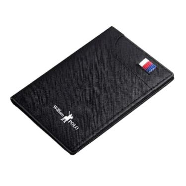Imagem de Carteira William Polo Modelo Clean Preto Texturizado com Porta Cartões e Sacola