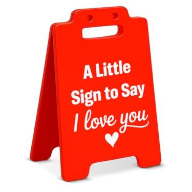 Imagem de I Love You Acessórios de mesa placa decorativa presente romântico casal presentes para namorada, esposa, aniversário, dia dos namorados, decoração de casa