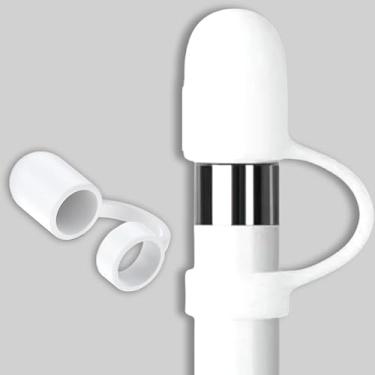 Imagem de Capa protetora de silicone macio antiperda para Apple Pencil 1ª geração