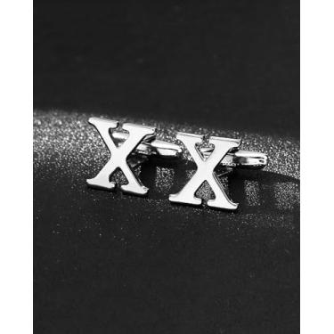 Imagem de Abotoaduras masculinas abotoaduras para homens camisa social punhos para negócios e casamento, 1pc, Aço inoxidável, Sem Pedra Preciosa