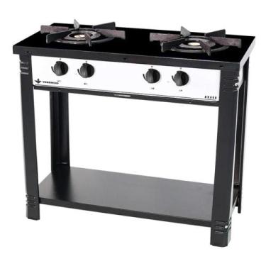 Imagem de Fogão Profissional 2 Bocas Venâncio Linha Bravo Branco com Espera para