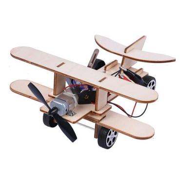 Imagem de Kit de experimentos científicos de avião planador elétrico para crianç