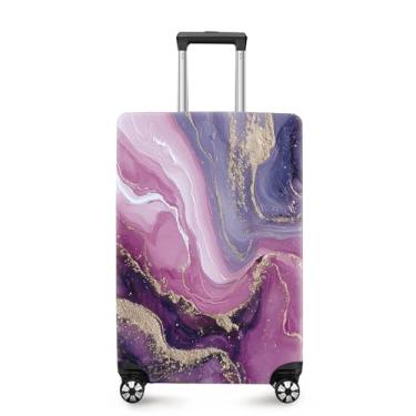 Imagem de ANNA QUEEN Capa de mala, protetor de mala, capa de viagem para bagagem de 50 a 86 cm, acessórios de viagem de elastano extensível e lavável, #9, XL(fits 32-34Inch suitcase)