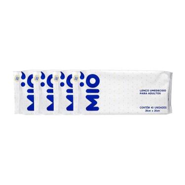 Imagem de Kit 4 Lenço Umedecido para Adultos Mió com 40 Unidades