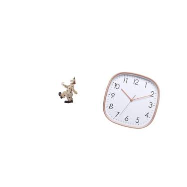 Imagem de Fenteer Escultura de Palhaço Vintage, Relógio de Arte, Estatueta para Centro de Mesa de Sala de Jantar, Decoração de Casa, Estatueta Silenciosa, Ornamento, Pr