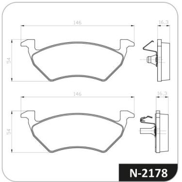 Imagem de Pastilha de Freio Gol/Golf/Parati/Saveiro/Voyage - Cobreq