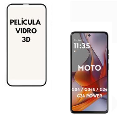 Imagem de Película VIDRO 3D MOTO G04 / G04S / G24 / G 24 POWER, Proteção Total e Anti-Riscos