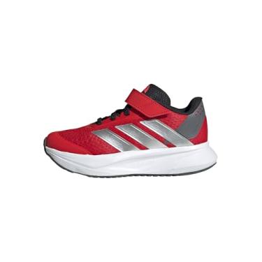 Imagem de adidas Tênis infantil unissex Duramo Sl de renda elástica, Melhor escarlate/prata metálico/vermelho lúcido, 2.5 Little Kid