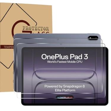 Imagem de Doemoil 2 pacotes para OnePlus Pad 3 33.5 cm protetor de tela, dureza 9H, anti-arranhões, película de vidro temperado, compatível com capas, anti-riscos