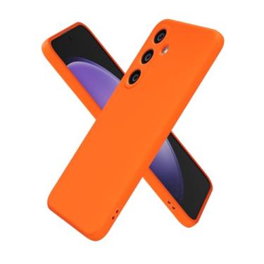 Imagem de Oakxco Capa de silicone para Samsung Galaxy S23 Fe, ultrafina e fina para mulheres e meninas, cor lisa lisa minimalista estética fofa design feminino, gel de borracha macia TPU com capa para câmera