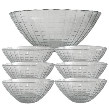 Imagem de Conjunto Sobremesa Tigelas Bowl Vidro Firenze Servir 7Pçs