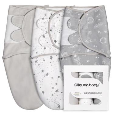 Imagem de Saco de dormir Swaddle GLLQUEN BABY Organic Newborn 0-3 meses, pacote 