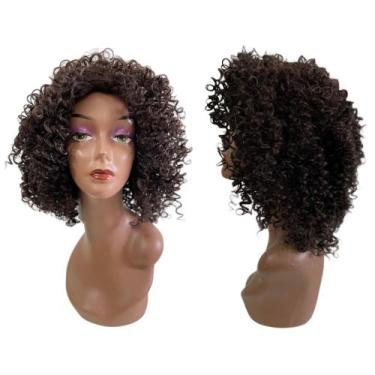 Imagem de Peruca Wig Cacheada 60cm Fibra Orgânica Para Uso Diário - BHAIR, CASTA