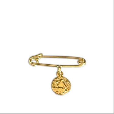 Imagem de Alfinete de Ouro 18k Com Pingente São Bento - Primus LB Joias